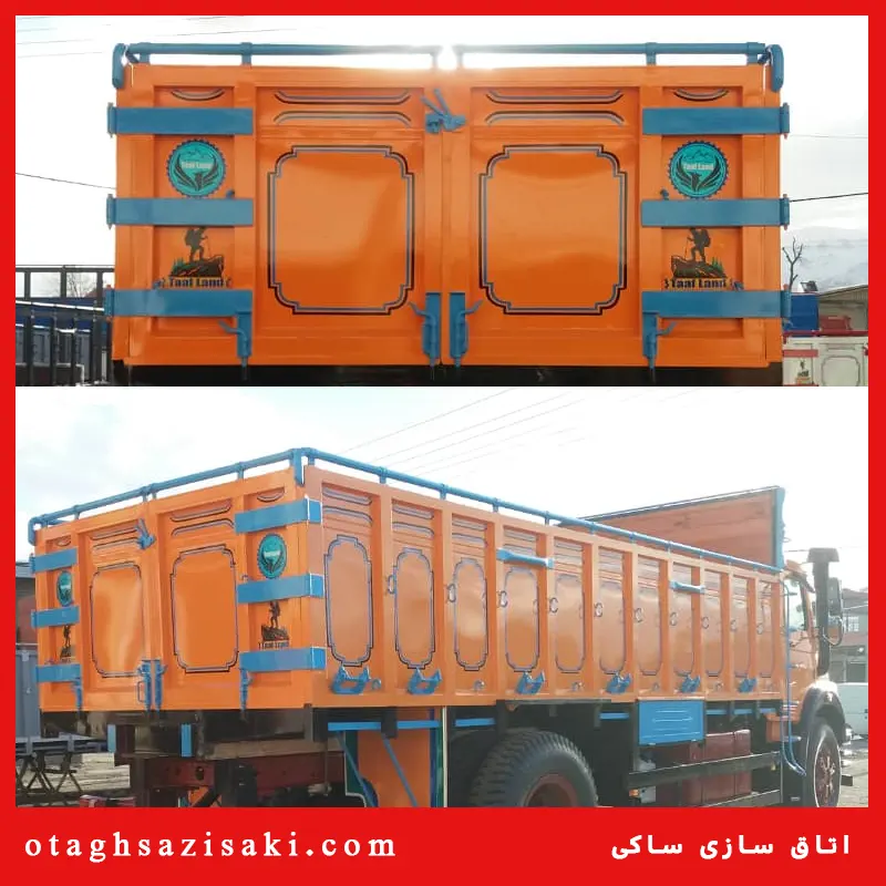 اتاق چوبی فلزی بنز 14
