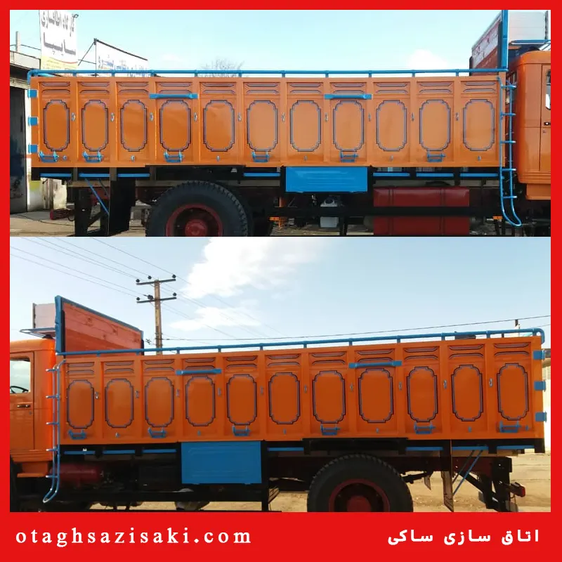 اتاق چوبی فلزی بنز 15